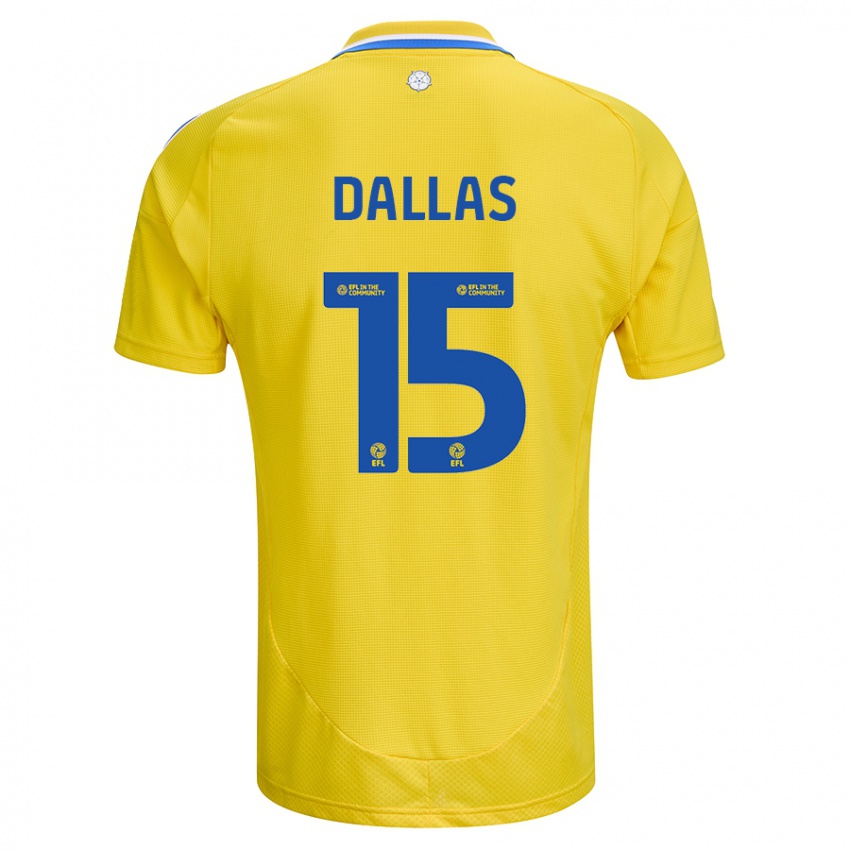 Kinder Stuart Dallas #15 Gelb Blau Auswärtstrikot Trikot 2024/25 T-Shirt