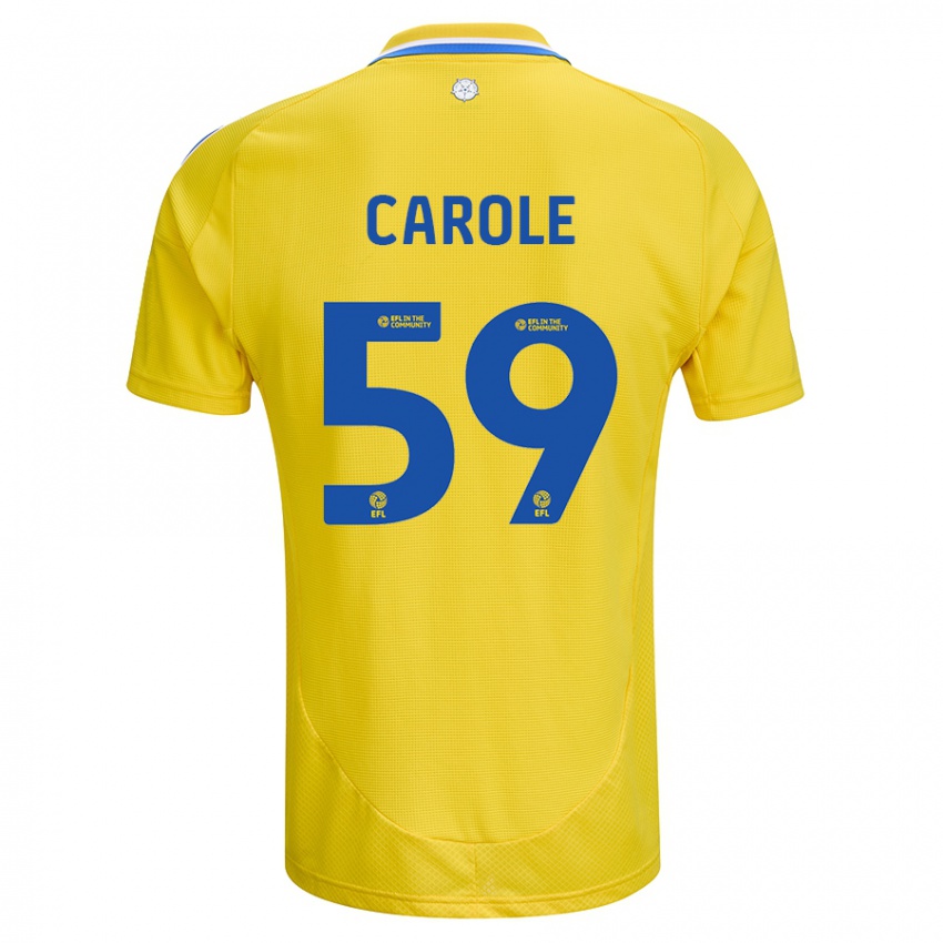 Kinder Keenan Carole #59 Gelb Blau Auswärtstrikot Trikot 2024/25 T-Shirt