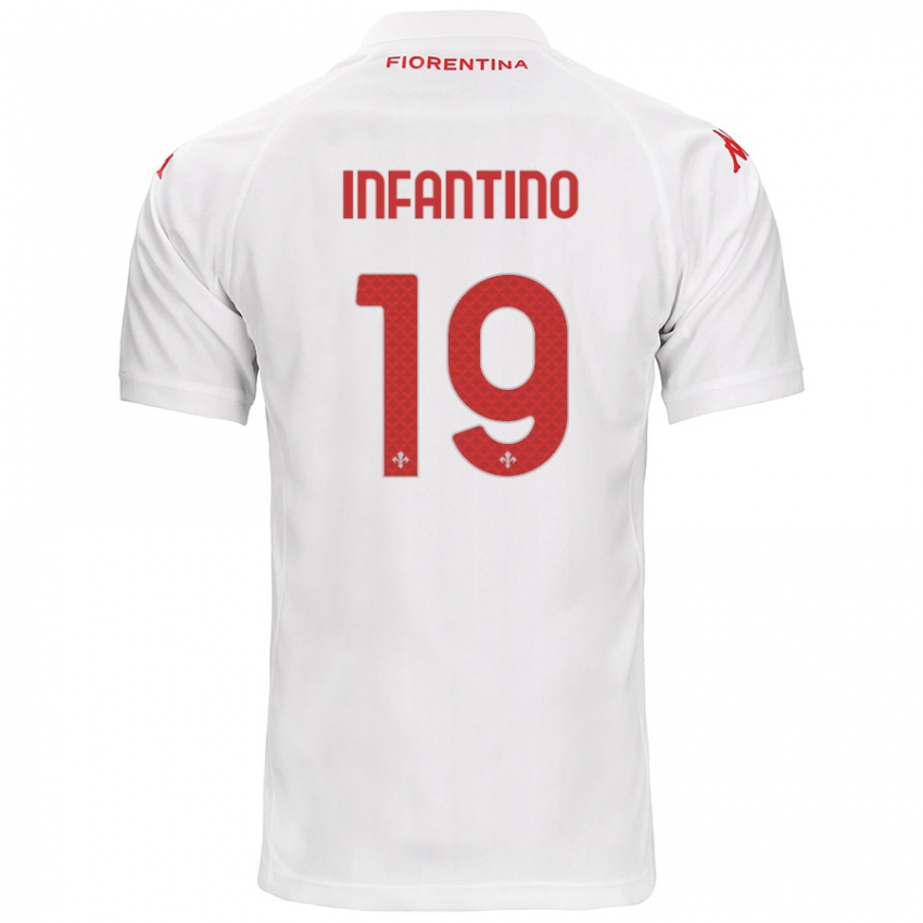 Kinder Gino Infantino #19 Weiß Auswärtstrikot Trikot 2024/25 T-Shirt