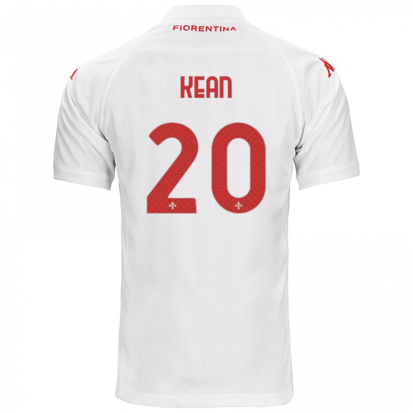 Kinder Moise Kean #20 Weiß Auswärtstrikot Trikot 2024/25 T-Shirt