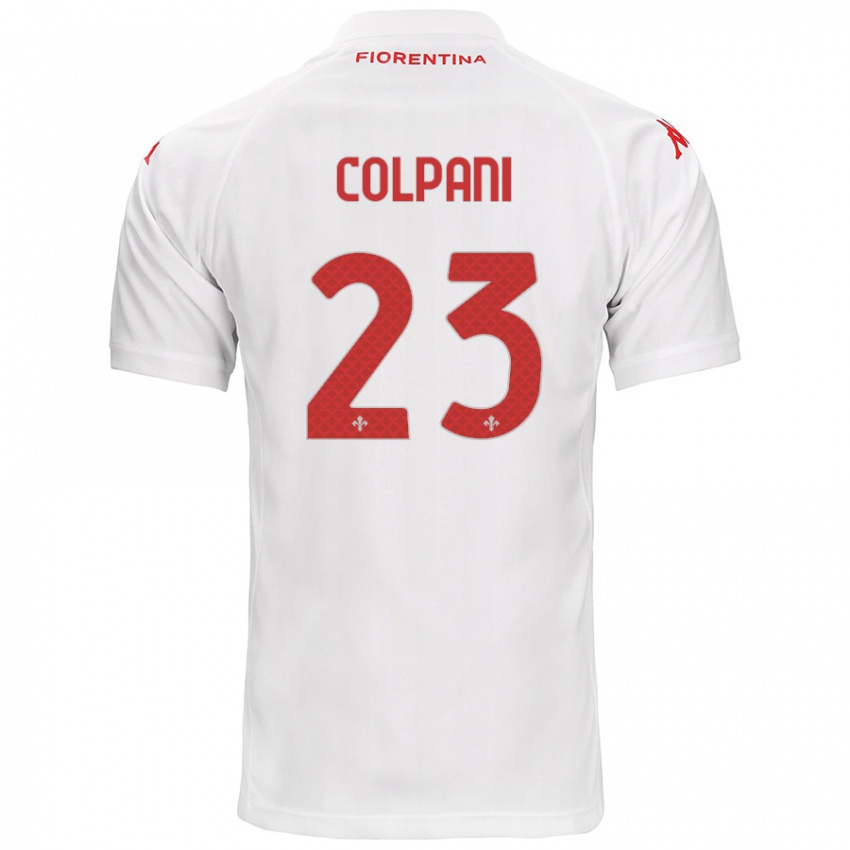 Kinder Andrea Colpani #23 Weiß Auswärtstrikot Trikot 2024/25 T-Shirt