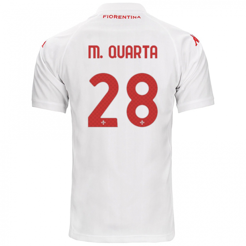 Kinder Lucas Martínez Quarta #28 Weiß Auswärtstrikot Trikot 2024/25 T-Shirt