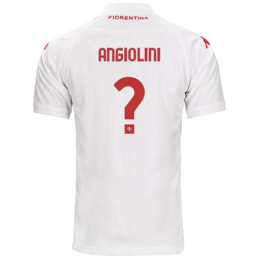 Kinder Gianmarco Angiolini #0 Weiß Auswärtstrikot Trikot 2024/25 T-Shirt