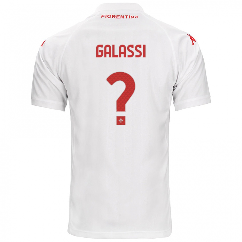 Kinder Andrea Galassi #0 Weiß Auswärtstrikot Trikot 2024/25 T-Shirt