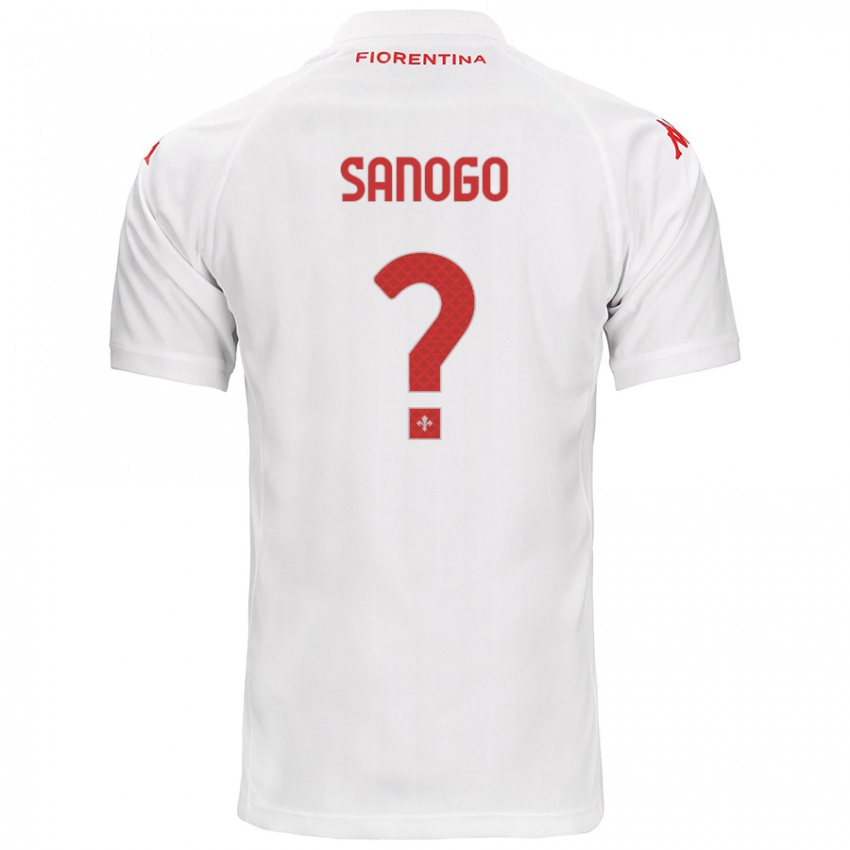 Kinder Bassidy Sanogo #0 Weiß Auswärtstrikot Trikot 2024/25 T-Shirt