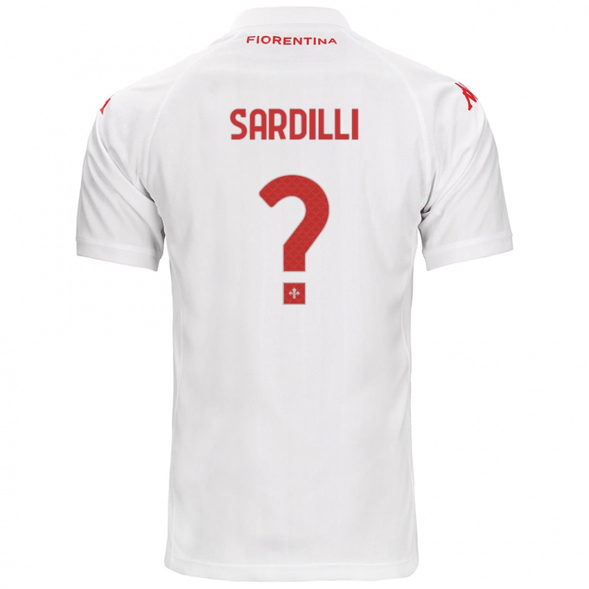 Kinder Davide Sardilli #0 Weiß Auswärtstrikot Trikot 2024/25 T-Shirt