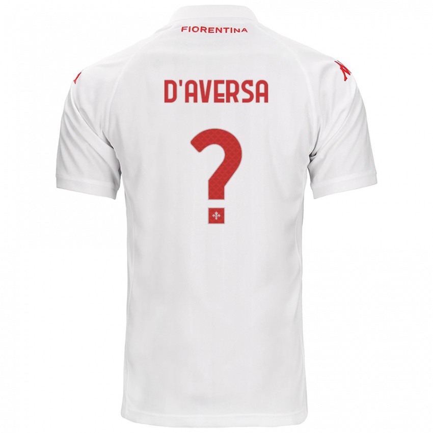 Kinder Simone D'aversa #0 Weiß Auswärtstrikot Trikot 2024/25 T-Shirt