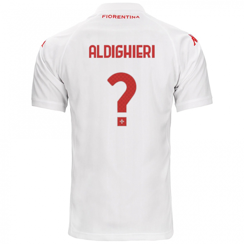 Kinder Benedetto Aldighieri #0 Weiß Auswärtstrikot Trikot 2024/25 T-Shirt