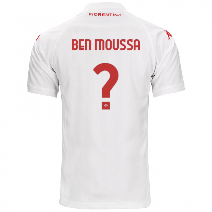 Kinder Mehdi Ben Moussa #0 Weiß Auswärtstrikot Trikot 2024/25 T-Shirt