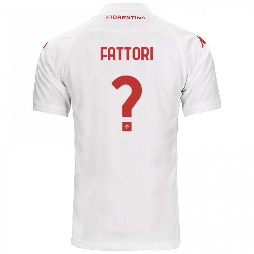 Kinder Filippo Fattori #0 Weiß Auswärtstrikot Trikot 2024/25 T-Shirt