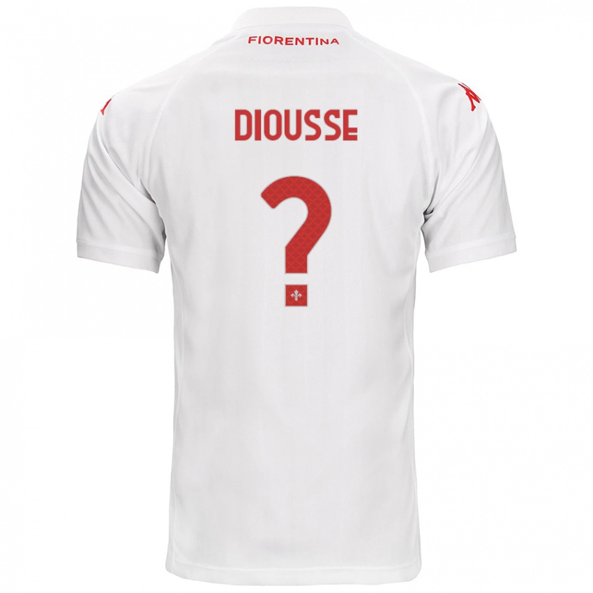 Kinder Birahim Diousse #0 Weiß Auswärtstrikot Trikot 2024/25 T-Shirt