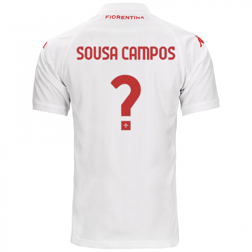 Kinder Matteo Sousa Campos #0 Weiß Auswärtstrikot Trikot 2024/25 T-Shirt