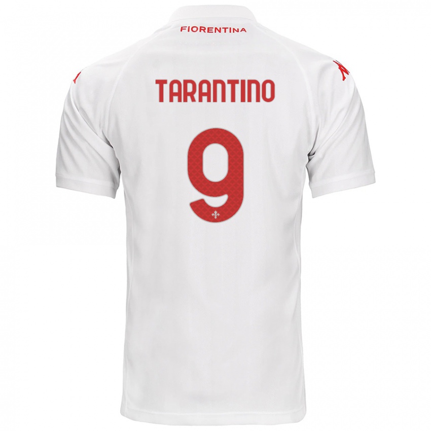 Kinder Jacopo Tarantino #9 Weiß Auswärtstrikot Trikot 2024/25 T-Shirt