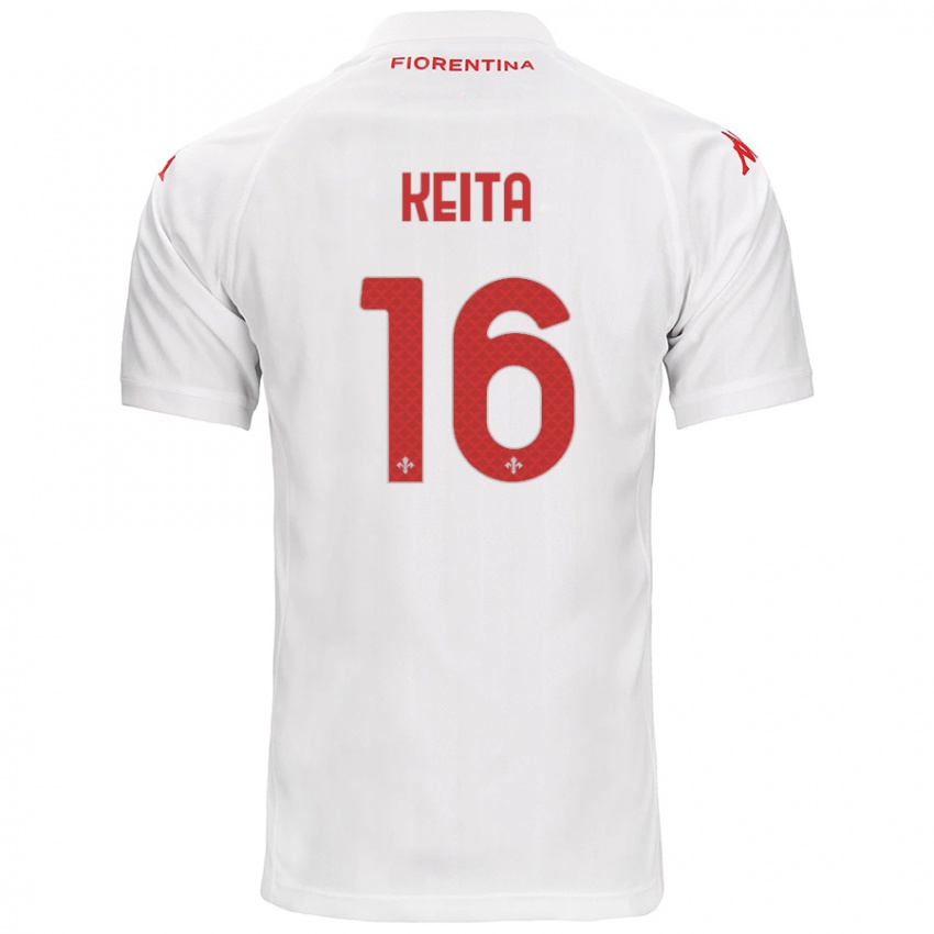 Kinder Bala Keita #16 Weiß Auswärtstrikot Trikot 2024/25 T-Shirt