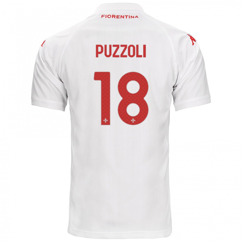 Kinder Giorgio Puzzoli #18 Weiß Auswärtstrikot Trikot 2024/25 T-Shirt