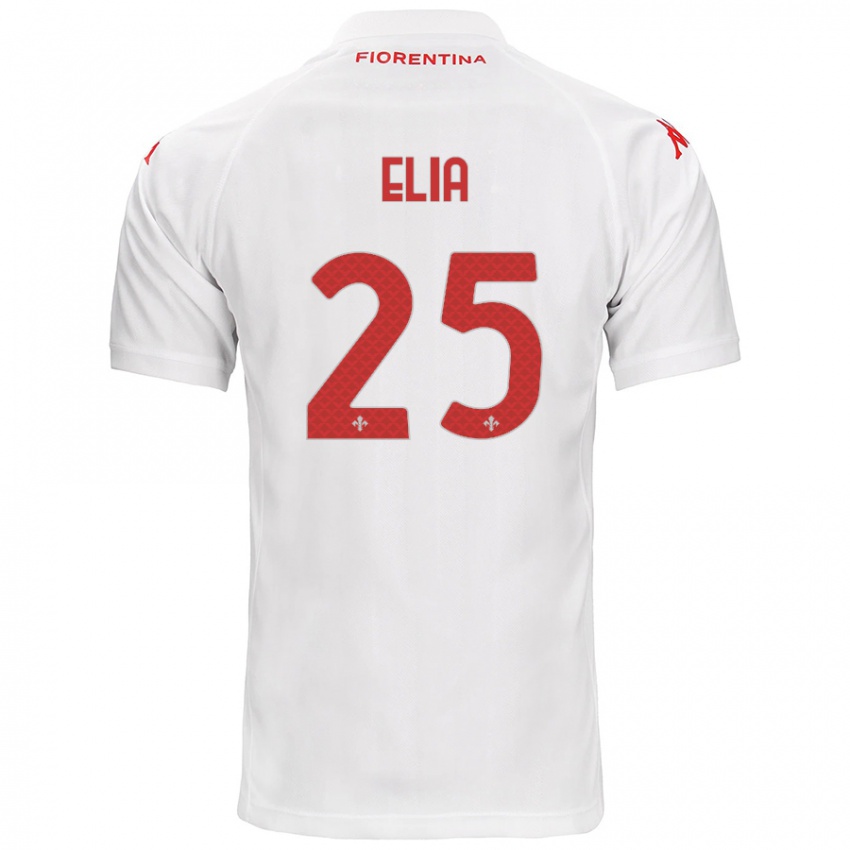 Kinder Mirko Elia #25 Weiß Auswärtstrikot Trikot 2024/25 T-Shirt