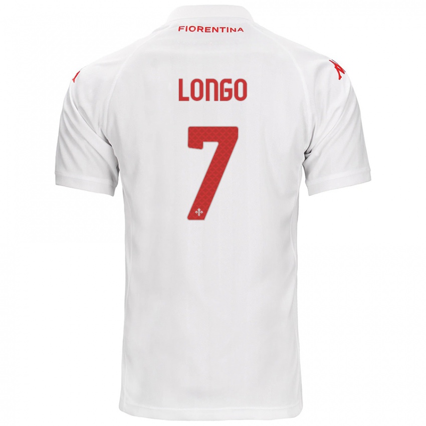 Kinder Miriam Longo #7 Weiß Auswärtstrikot Trikot 2024/25 T-Shirt