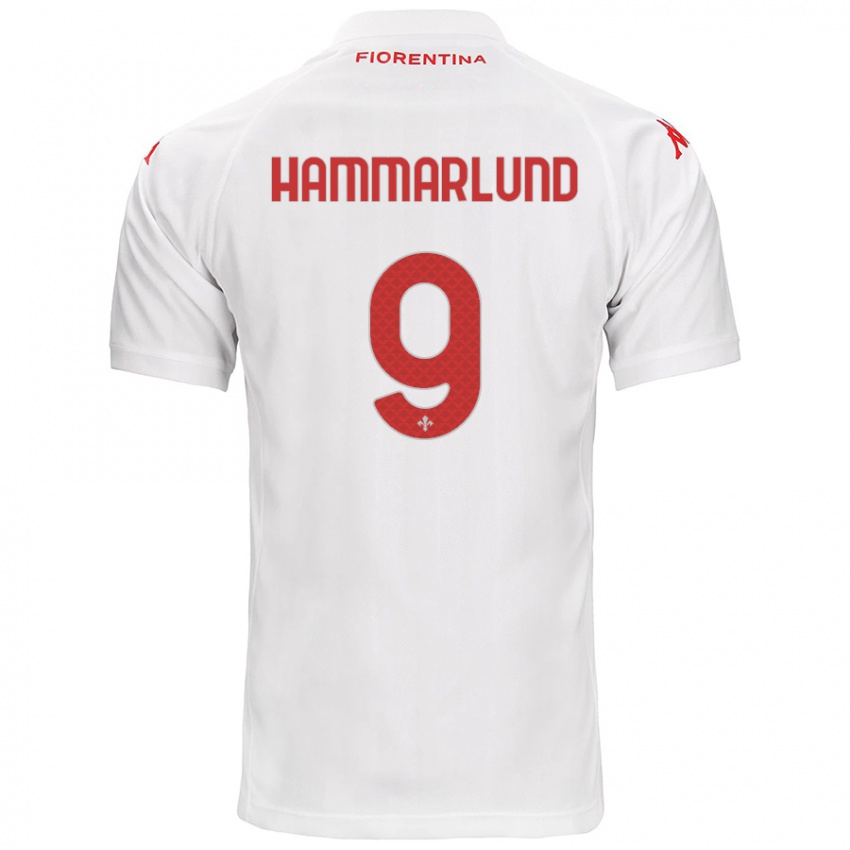 Kinder Pauline Hammarlund #9 Weiß Auswärtstrikot Trikot 2024/25 T-Shirt