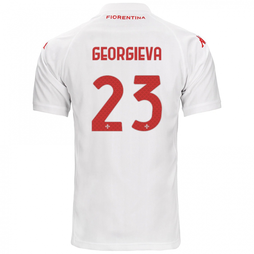 Kinder Marina Georgieva #23 Weiß Auswärtstrikot Trikot 2024/25 T-Shirt