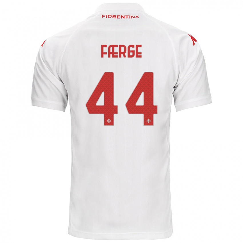 Kinder Emma Færge #44 Weiß Auswärtstrikot Trikot 2024/25 T-Shirt