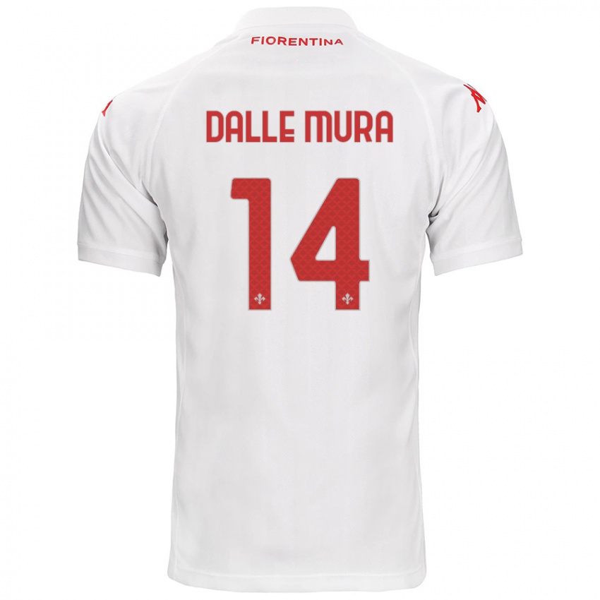 Kinder Christian Dalle Mura #14 Weiß Auswärtstrikot Trikot 2024/25 T-Shirt