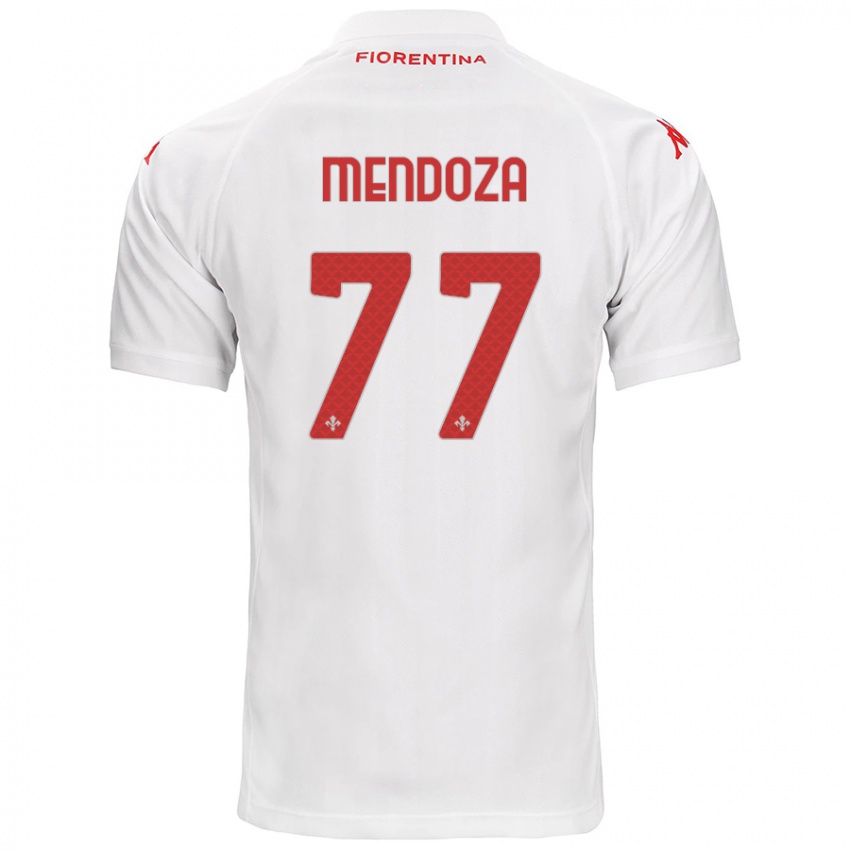 Kinder William Mendoza #77 Weiß Auswärtstrikot Trikot 2024/25 T-Shirt