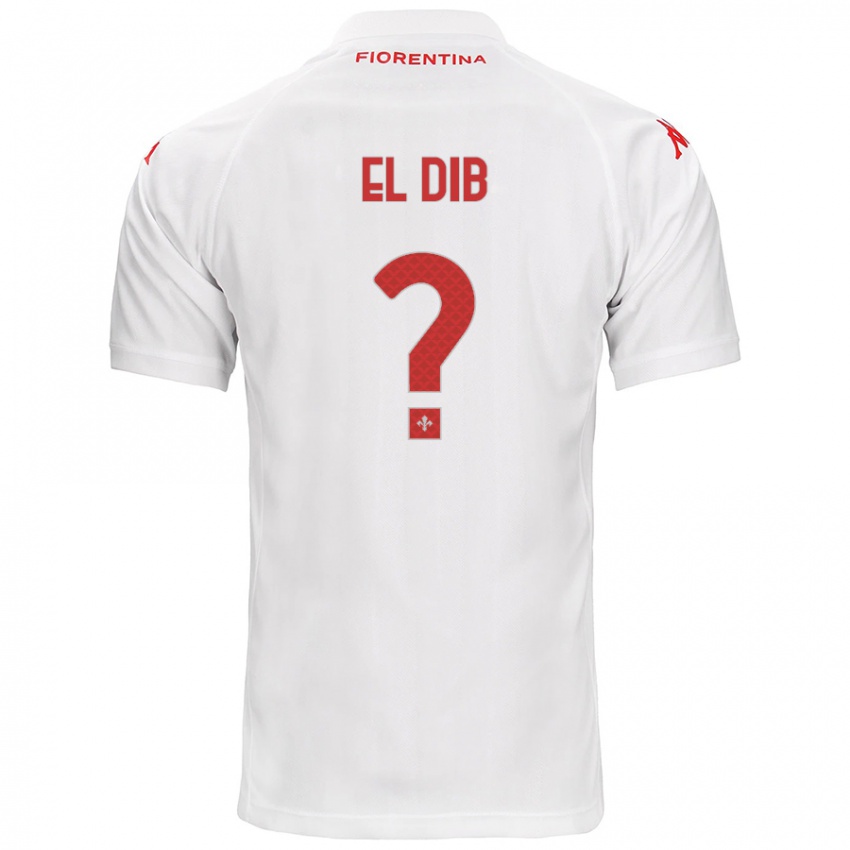 Kinder Karim El Dib #0 Weiß Auswärtstrikot Trikot 2024/25 T-Shirt