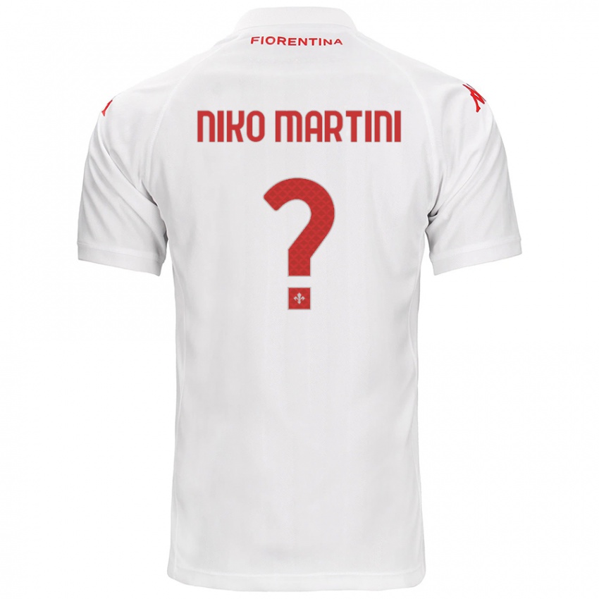 Kinder Niko Martini #0 Weiß Auswärtstrikot Trikot 2024/25 T-Shirt