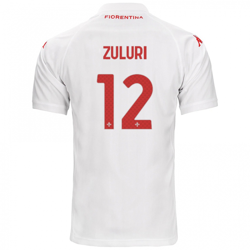 Kinder Athena Zuluri #12 Weiß Auswärtstrikot Trikot 2024/25 T-Shirt