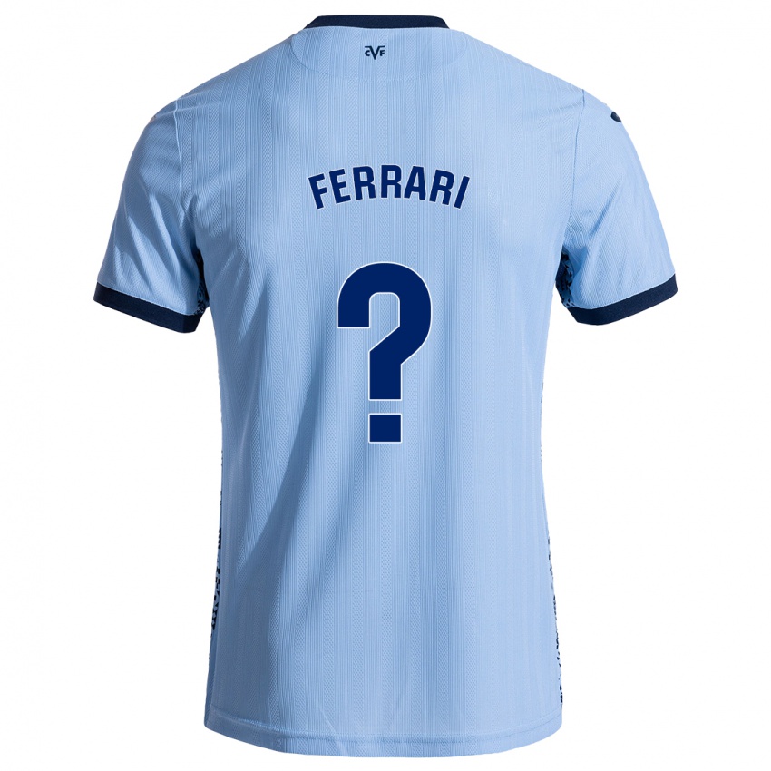 Kinder Andrés Ferrari #0 Himmelblau Auswärtstrikot Trikot 2024/25 T-Shirt