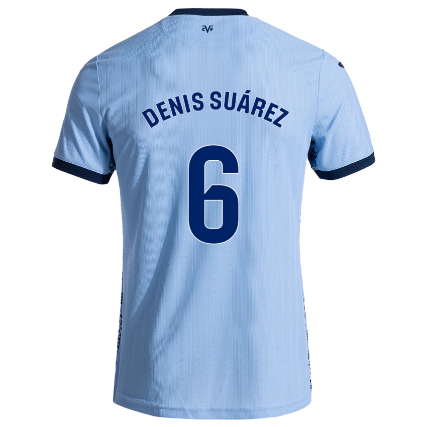 Kinder Denis Suárez #6 Himmelblau Auswärtstrikot Trikot 2024/25 T-Shirt