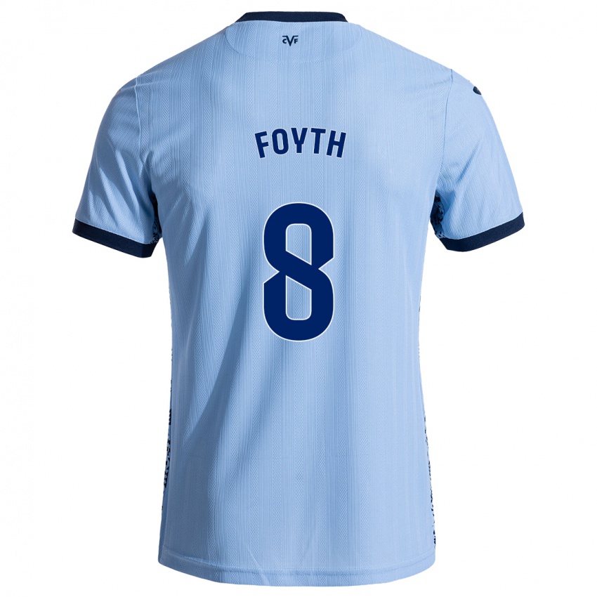 Kinder Juan Foyth #8 Himmelblau Auswärtstrikot Trikot 2024/25 T-Shirt