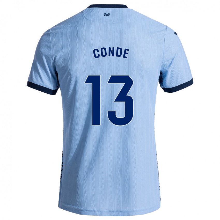 Kinder Diego Conde #13 Himmelblau Auswärtstrikot Trikot 2024/25 T-Shirt