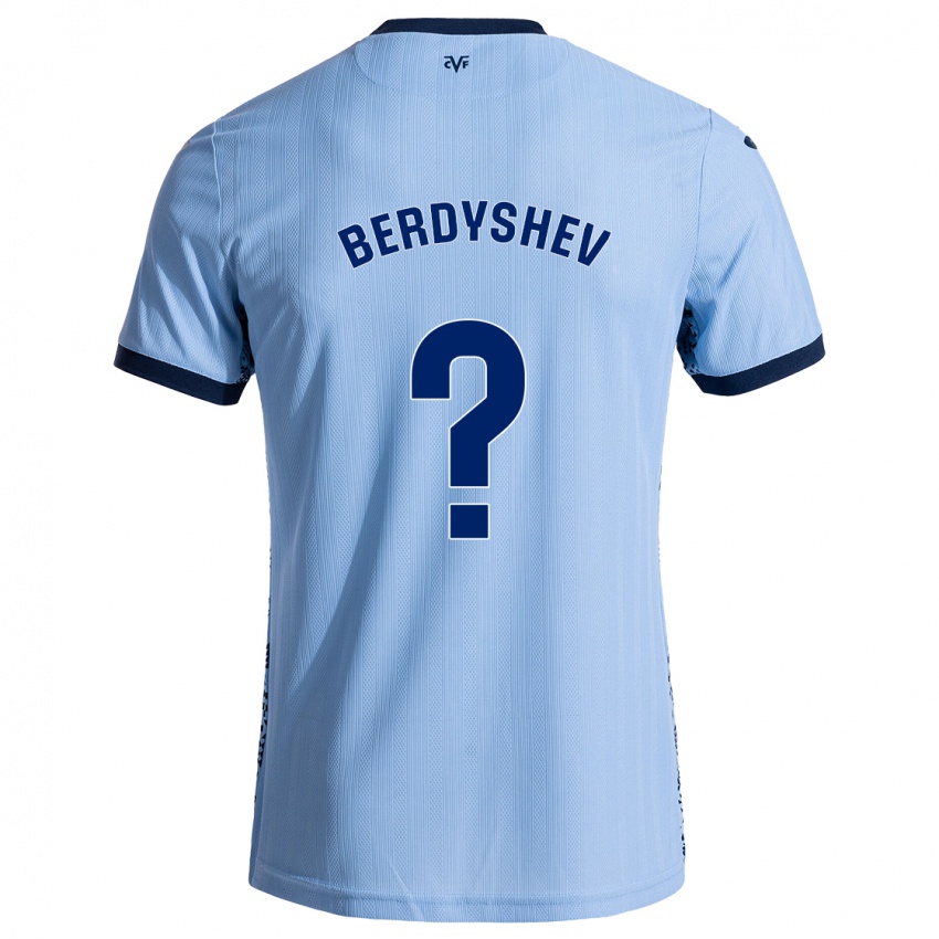 Kinder Tikhon Berdyshev #0 Himmelblau Auswärtstrikot Trikot 2024/25 T-Shirt