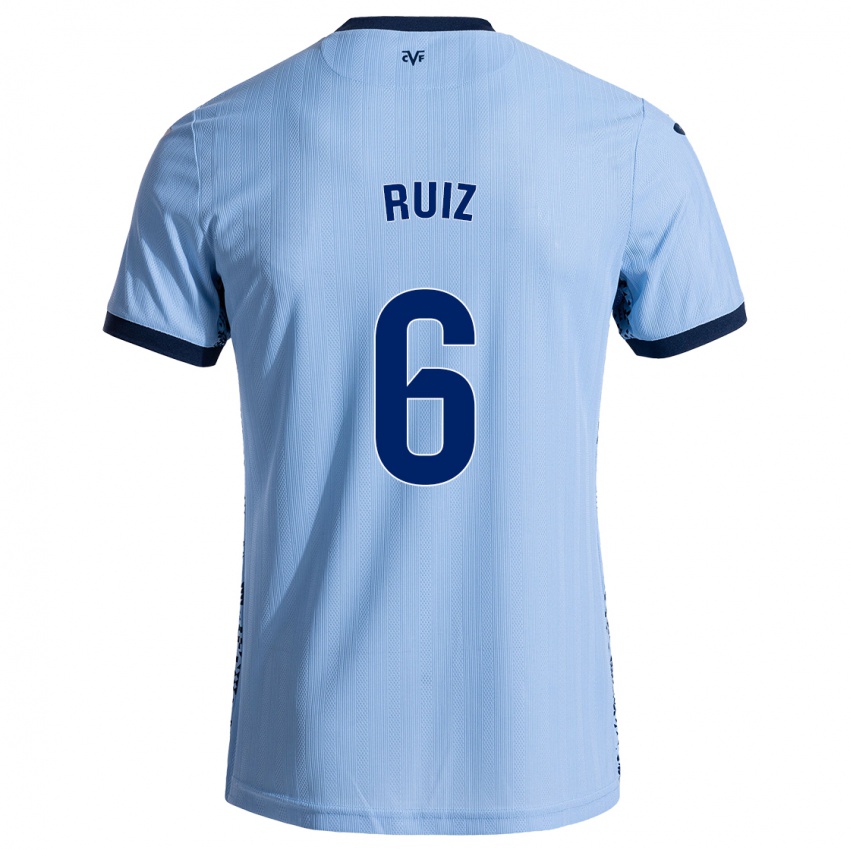 Kinder Joan Ruiz #6 Himmelblau Auswärtstrikot Trikot 2024/25 T-Shirt