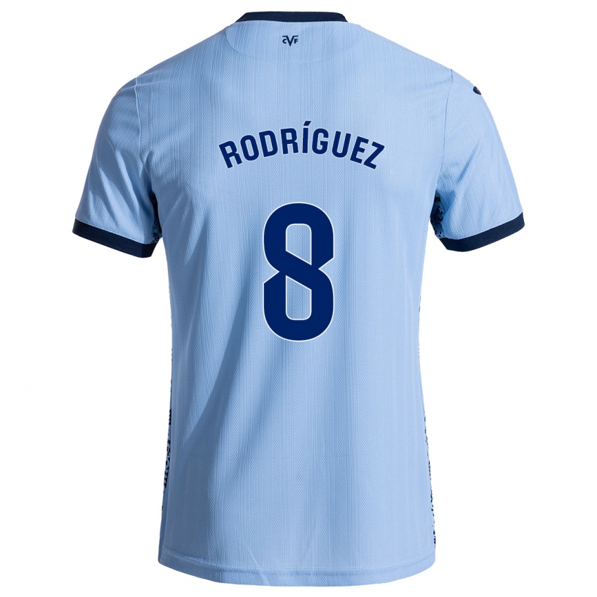 Kinder Unai Rodríguez #8 Himmelblau Auswärtstrikot Trikot 2024/25 T-Shirt