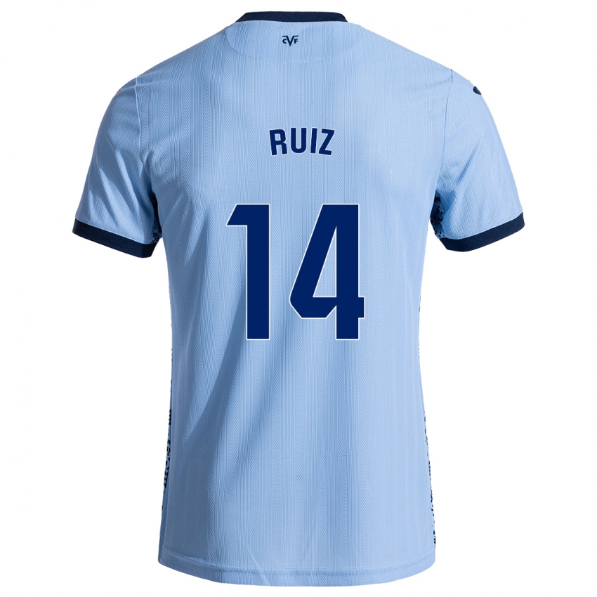 Kinder Adri Ruiz #14 Himmelblau Auswärtstrikot Trikot 2024/25 T-Shirt