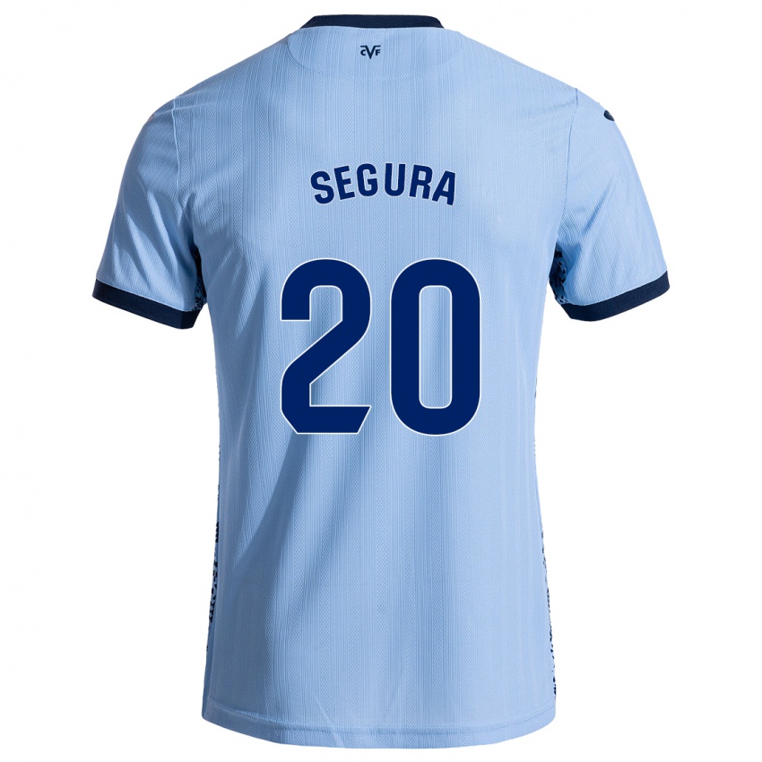 Kinder Carlos Segura #20 Himmelblau Auswärtstrikot Trikot 2024/25 T-Shirt