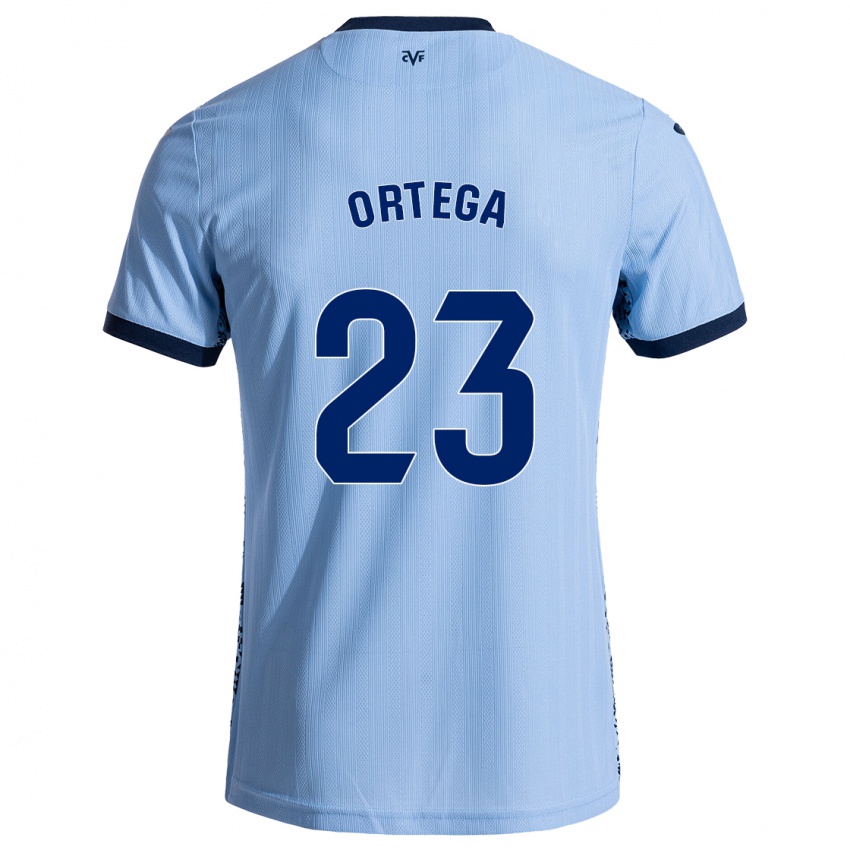 Kinder Jordi Ortega #23 Himmelblau Auswärtstrikot Trikot 2024/25 T-Shirt