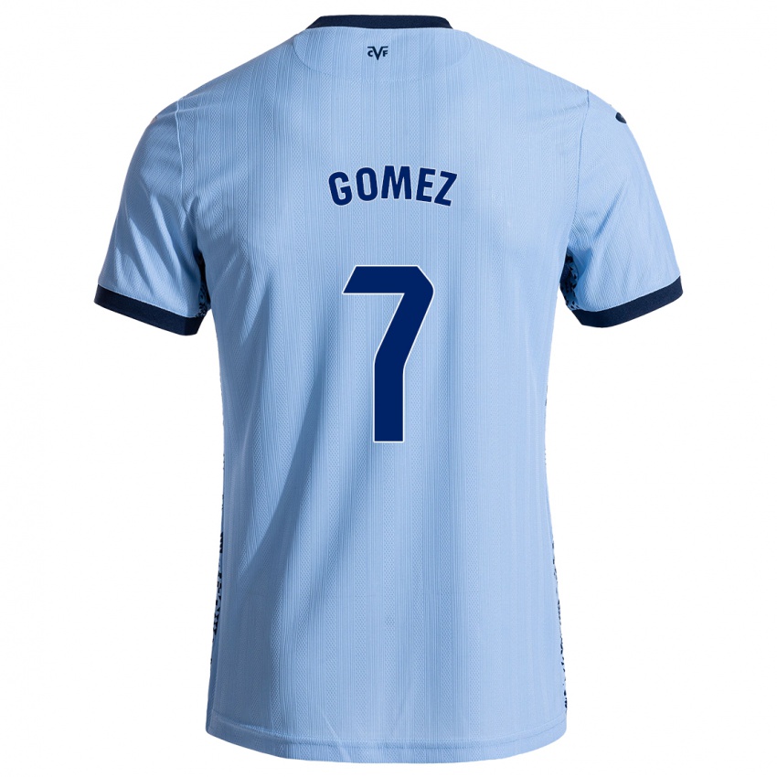 Kinder Lucía Gómez #7 Himmelblau Auswärtstrikot Trikot 2024/25 T-Shirt