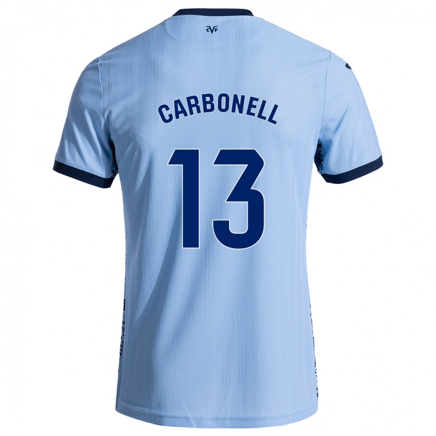 Kinder Carmen Carbonell #13 Himmelblau Auswärtstrikot Trikot 2024/25 T-Shirt