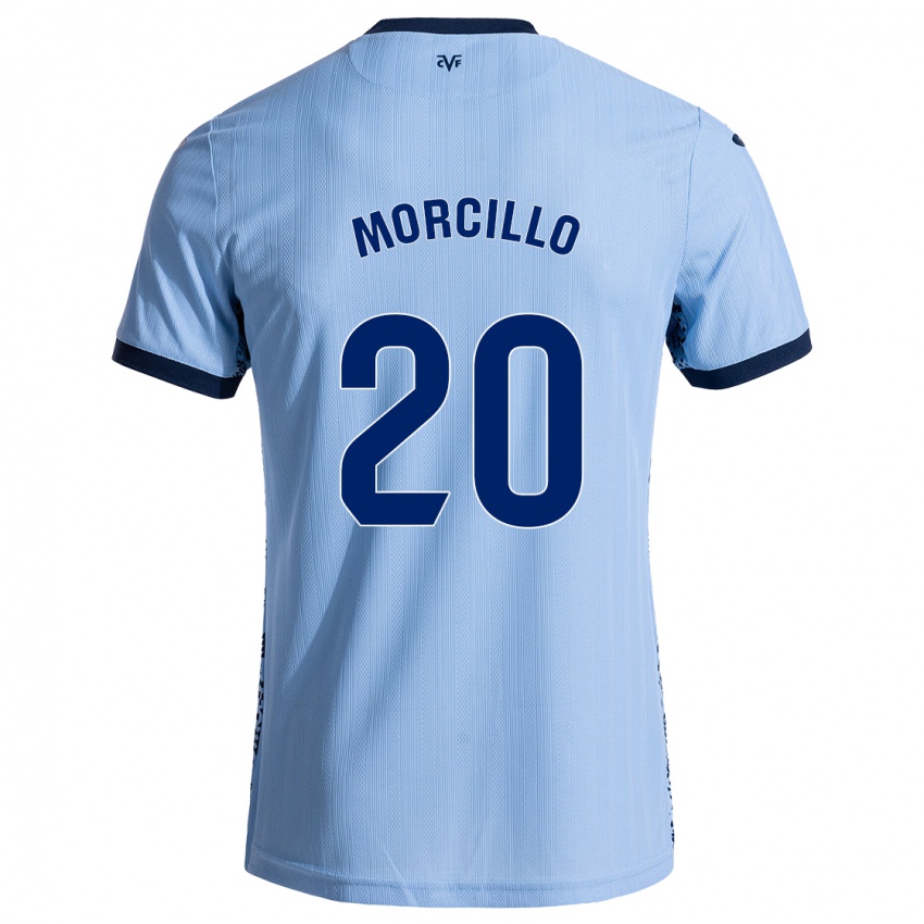 Kinder Raquel Morcillo #20 Himmelblau Auswärtstrikot Trikot 2024/25 T-Shirt