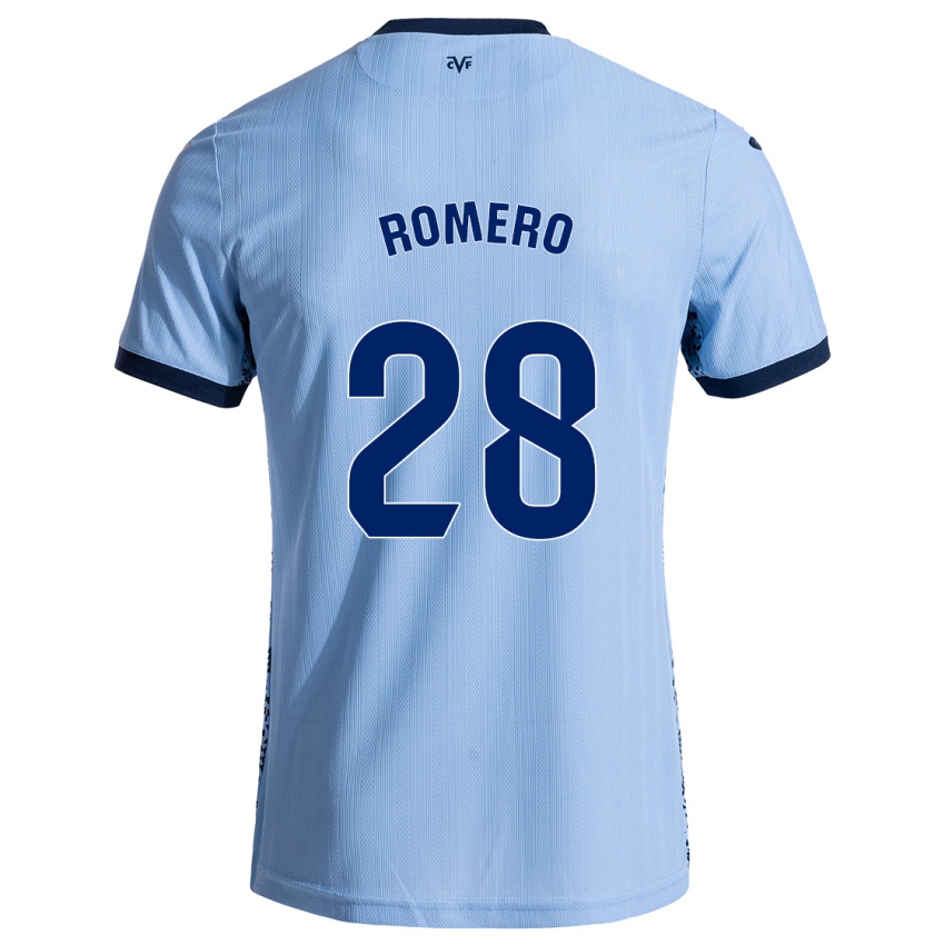 Kinder María Romero #28 Himmelblau Auswärtstrikot Trikot 2024/25 T-Shirt