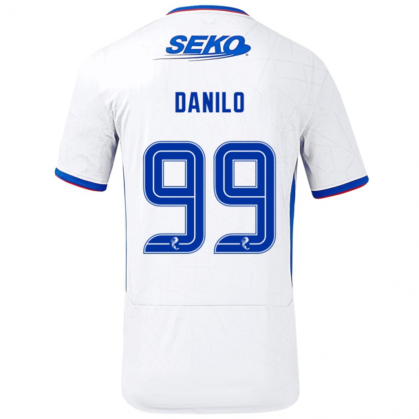 Kinder Danilo #99 Weiß Blau Auswärtstrikot Trikot 2024/25 T-Shirt