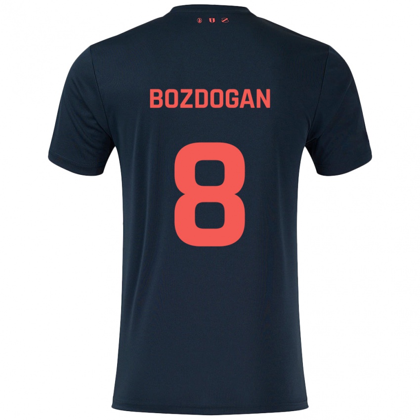 Kinder Can Bozdogan #8 Schwarz Rot Auswärtstrikot Trikot 2024/25 T-Shirt