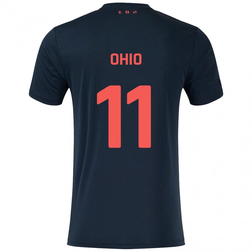 Kinder Noah Ohio #11 Schwarz Rot Auswärtstrikot Trikot 2024/25 T-Shirt