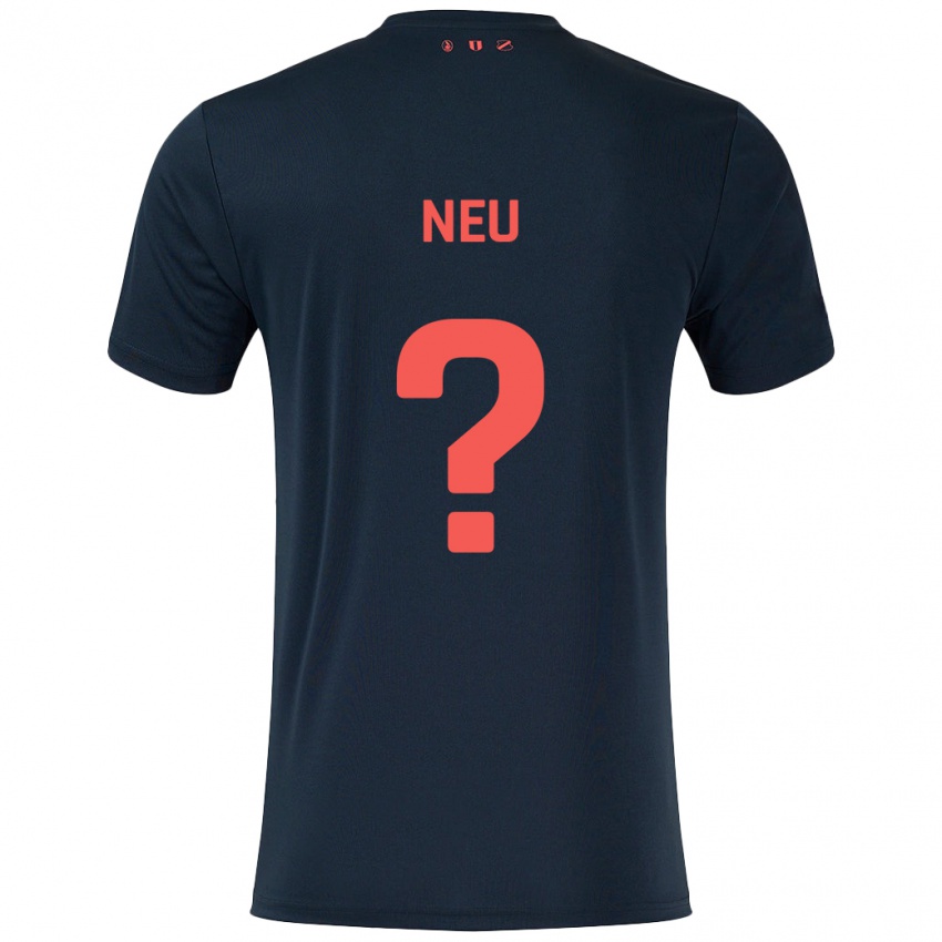 Kinder Luca Neu #0 Schwarz Rot Auswärtstrikot Trikot 2024/25 T-Shirt