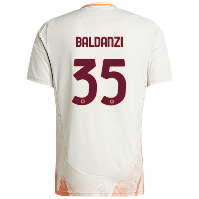 Kinder Tommaso Baldanzi #35 Cremeweiß Orange Auswärtstrikot Trikot 2024/25 T-Shirt