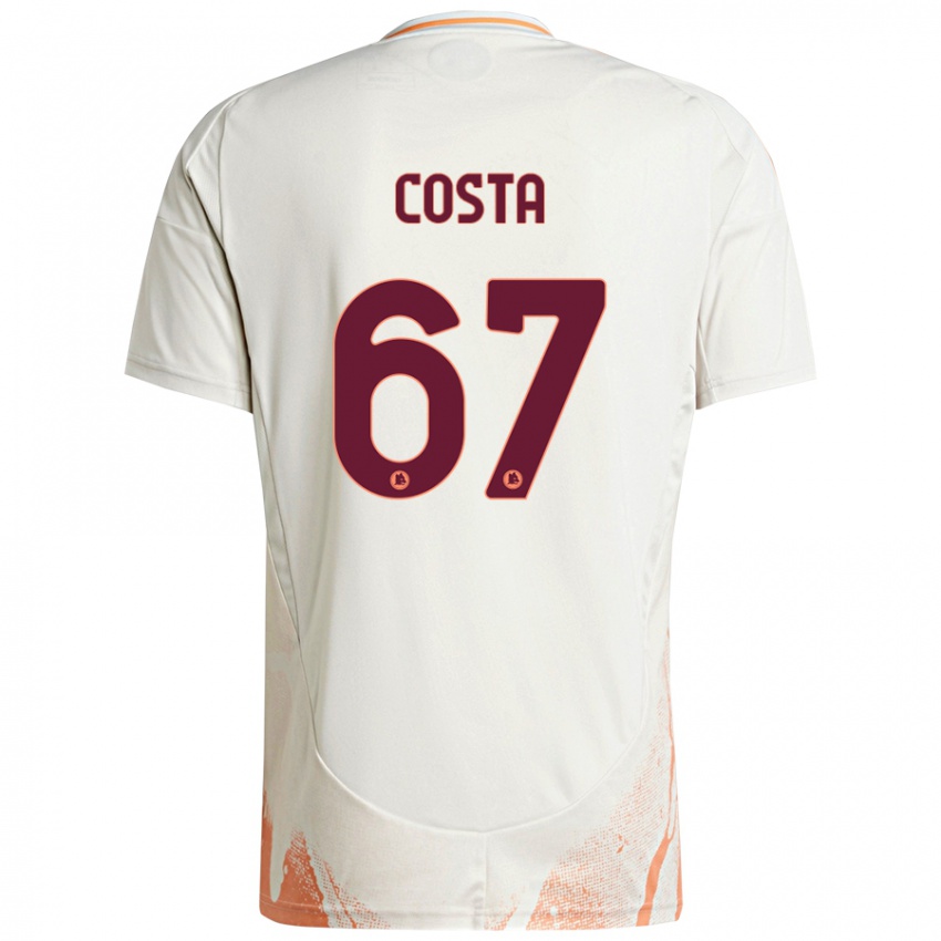 Kinder João Costa #67 Cremeweiß Orange Auswärtstrikot Trikot 2024/25 T-Shirt