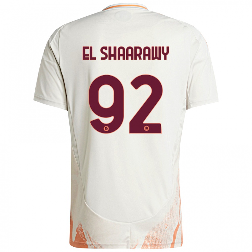 Kinder Stephan El Shaarawy #92 Cremeweiß Orange Auswärtstrikot Trikot 2024/25 T-Shirt